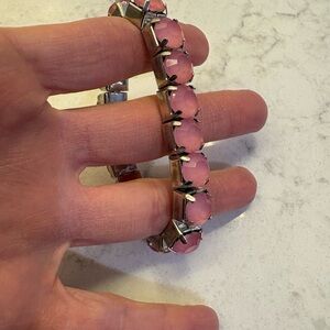 Elegant Pink Stone Bracelet